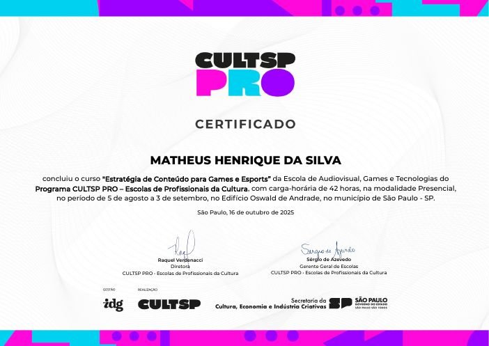 Certificado CULTSP PRO